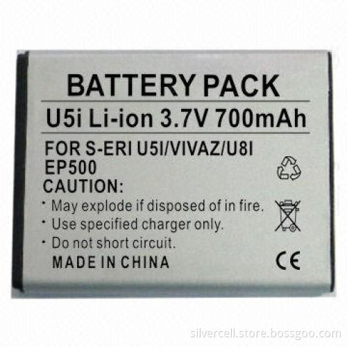 Li-ion Battery for Sony Ericsson U5i, with 700mAh Capacity